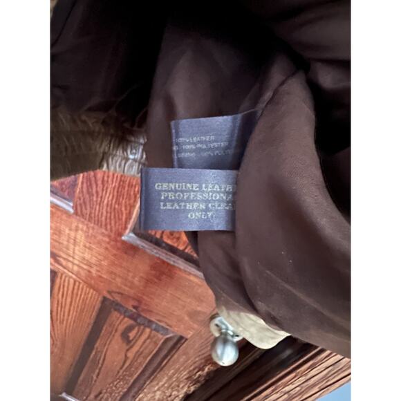 Vintage 90s Phase 2 Leather Bomber Jacket (Large) - Picture 5 of 5